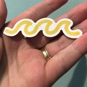FREE* Yellow wave sticker
